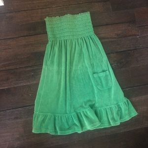 Strapless juicy couture green dress